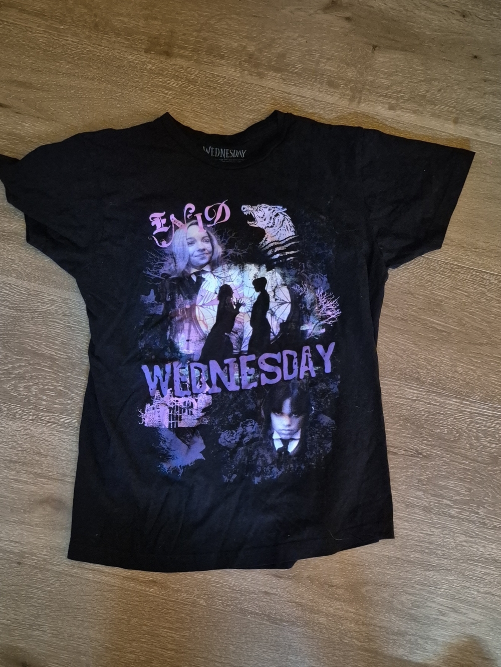 Wednesday Black Short Sleeve Graphic Tee